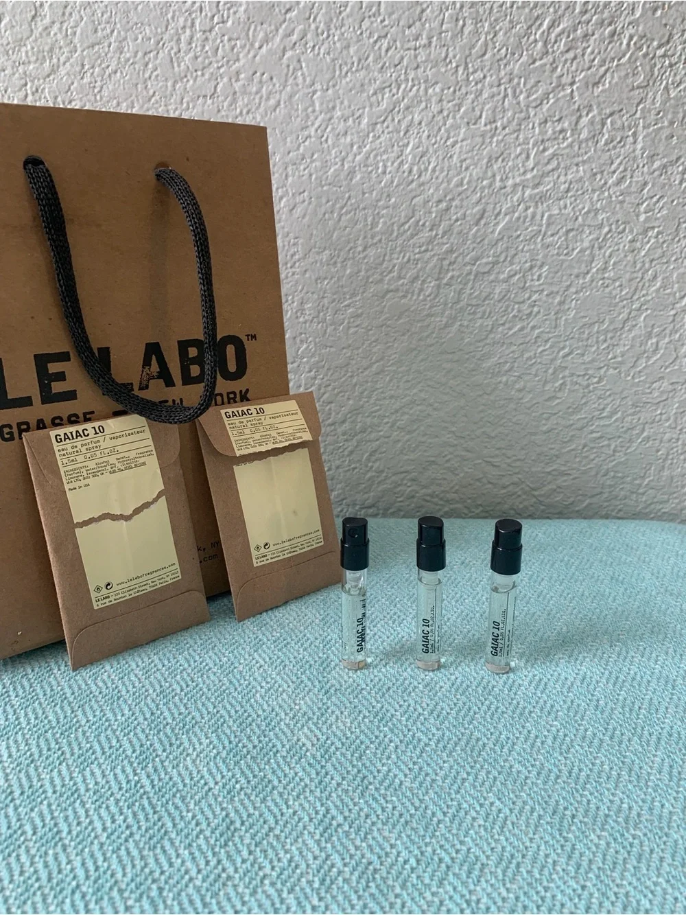 Le Labo Limited Edition Gaiac 10 Sample Vials x 3